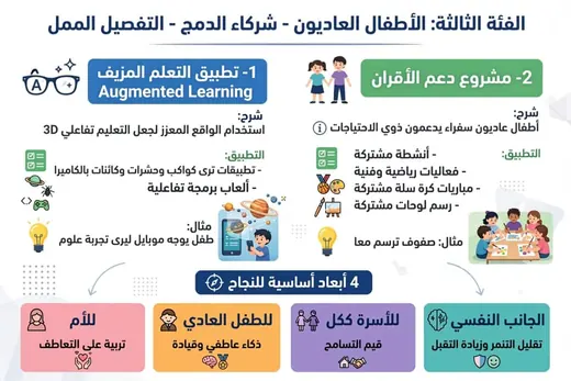 الفئة الثالثة: كل الأطفال شركاء في الدمج