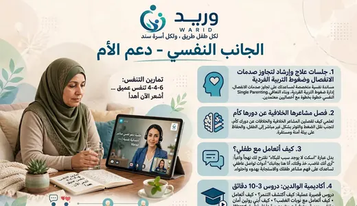 الجانب النفسي: دعم الأم