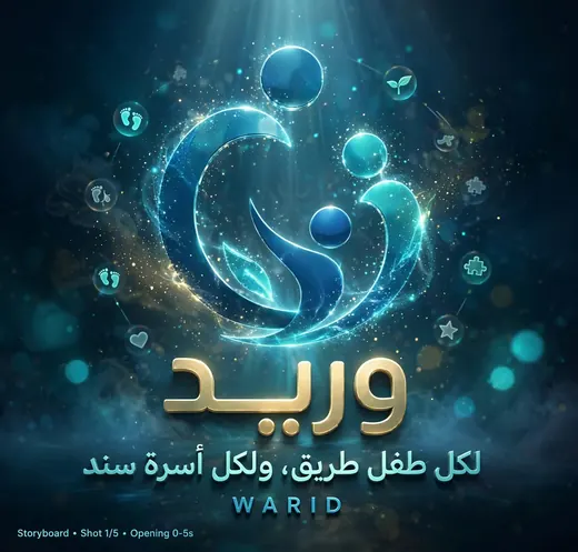 المشهد الافتتاحي من القصة المصورة لفيديو التعريف بوريد